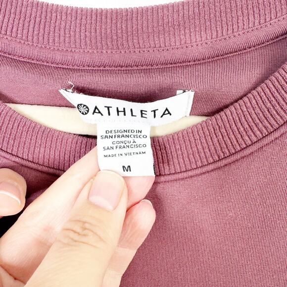 Athleta Santorini Knit Sleeveless Cinch Dress Size Medium M Dusty Rose Pink - Picture 6 of 13